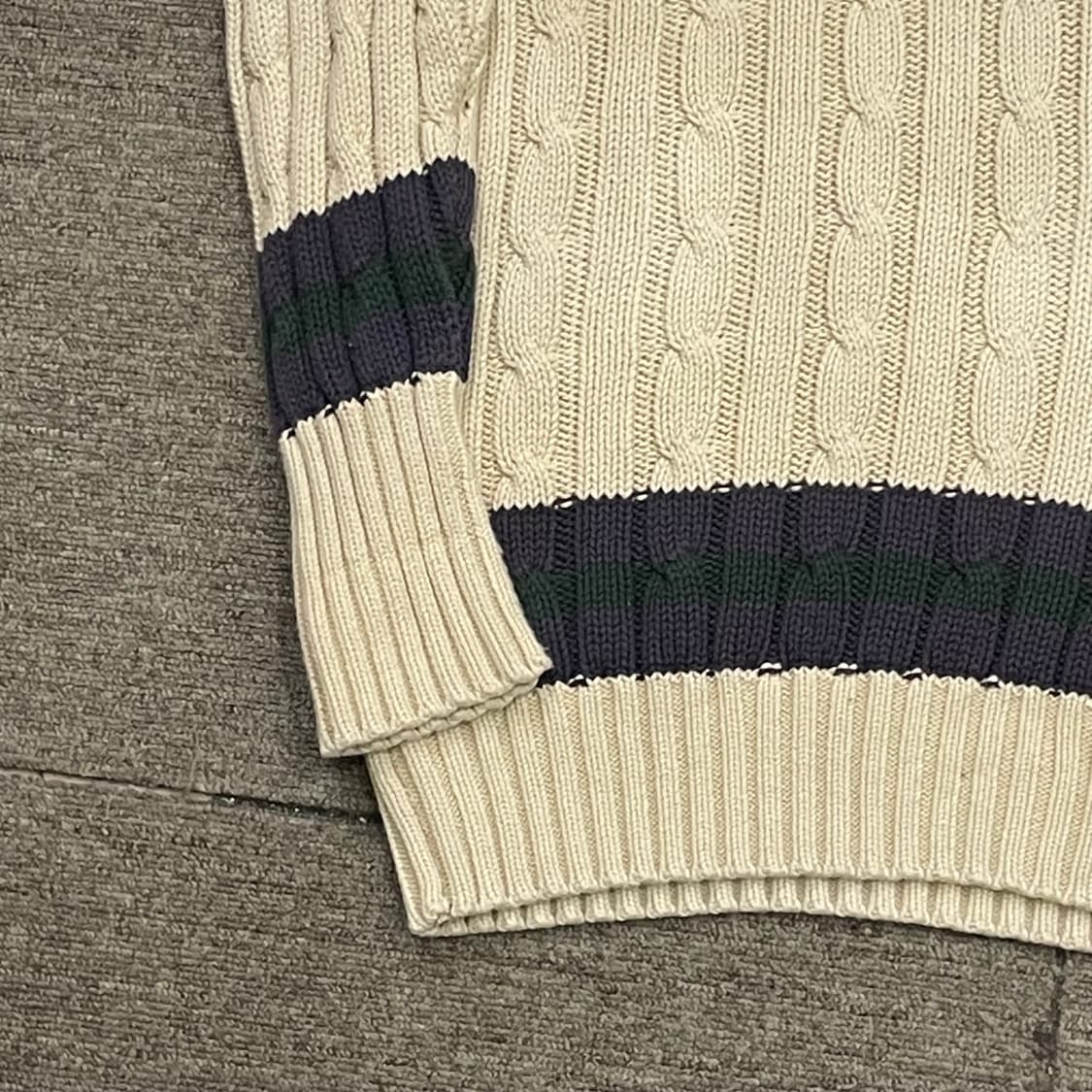 (M) POLO 폴로 랄프로렌 케이블 브이넥 니트 상품이미지5