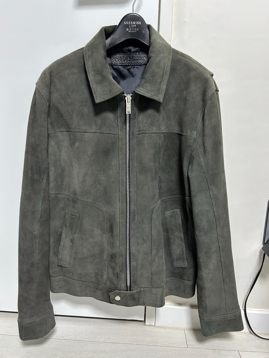 느와르라르메스 스웨이드 자켓 그레이 46 상품이미지2