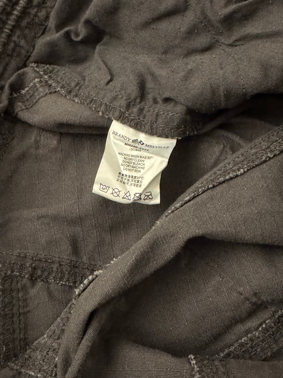 Brandy Melville kim cargo pants grey 상품이미지10