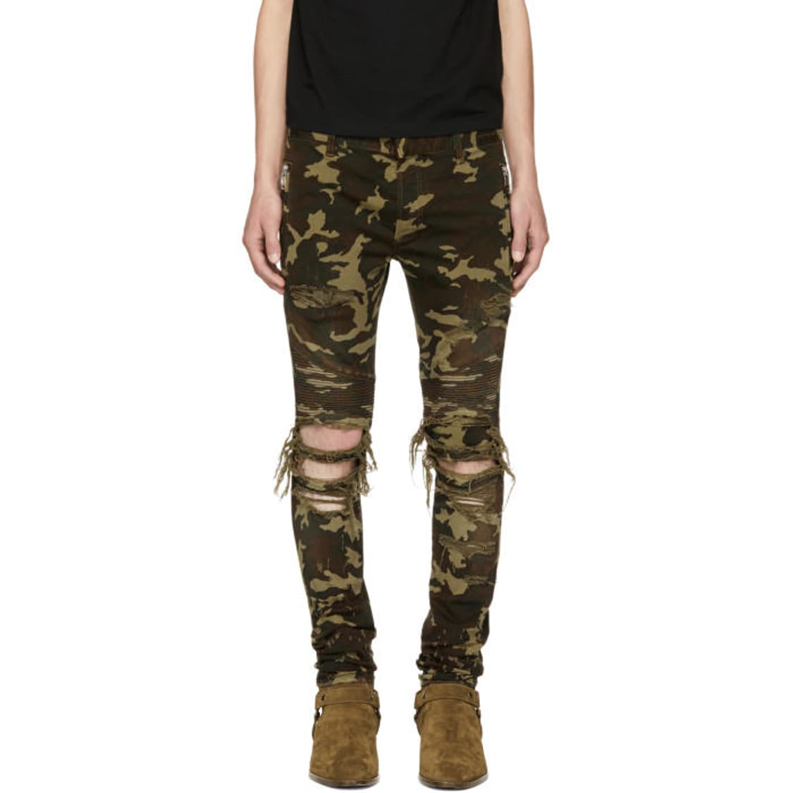 발망 릴펌 꾸찌갱 뮤비 카모 디스트로이드 슬림 진 상품이미지3