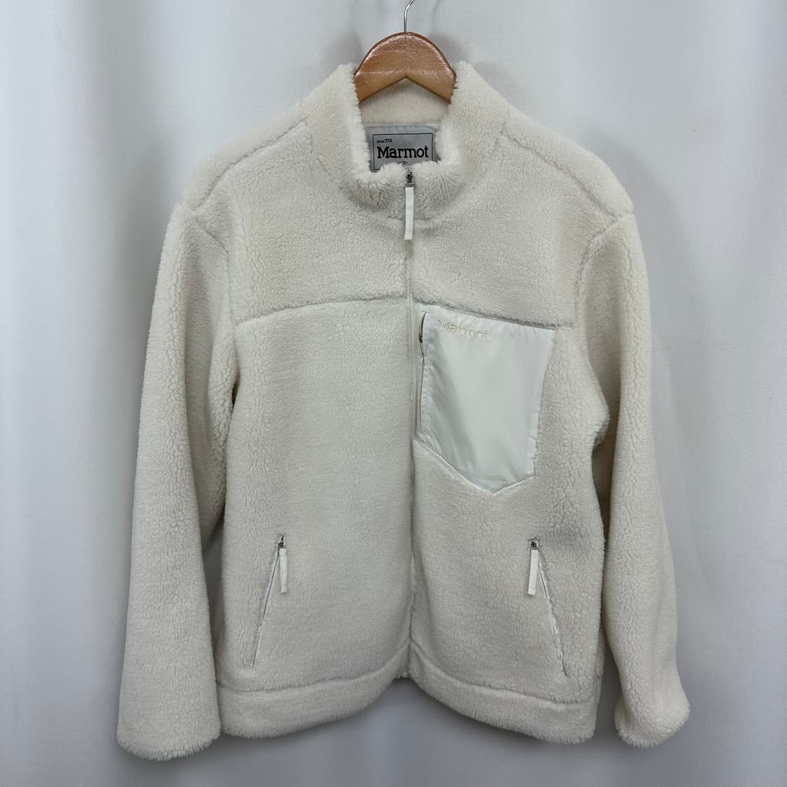  마모트 남자 도톰 기모 털자켓 아이보리 100 상품이미지1