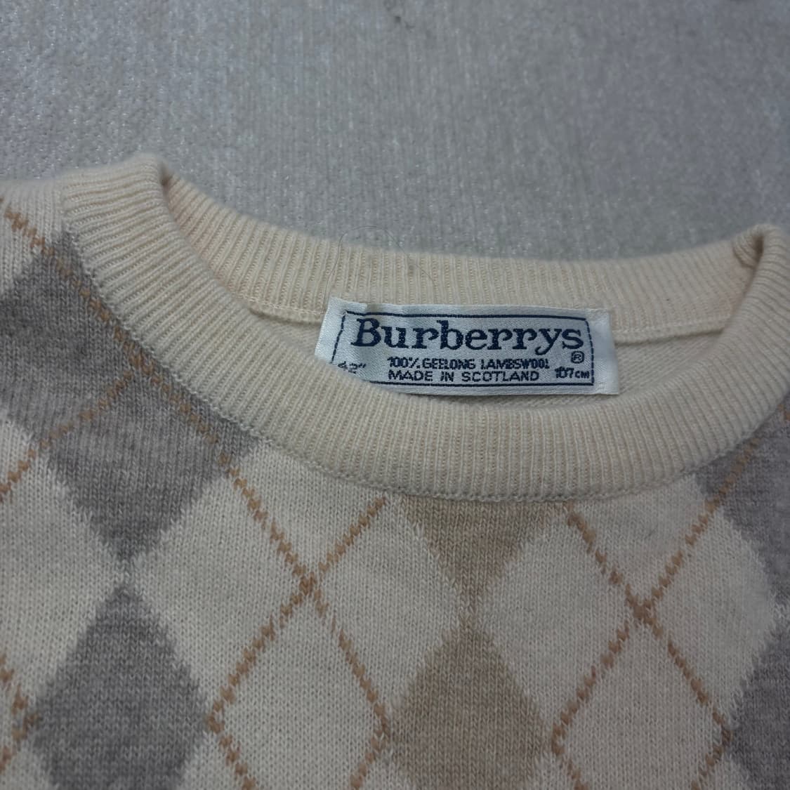 95 버버리 램스울 90s 기마로고 니트 상품이미지3