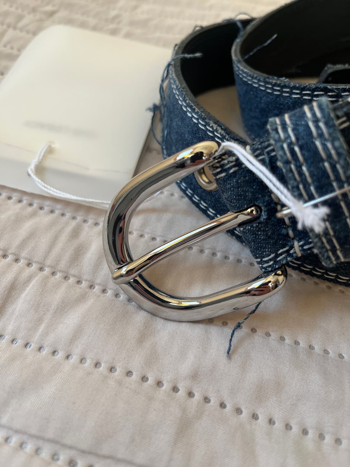 [90] 아워레가시 프린지 데님 벨트 새상품 상품이미지6