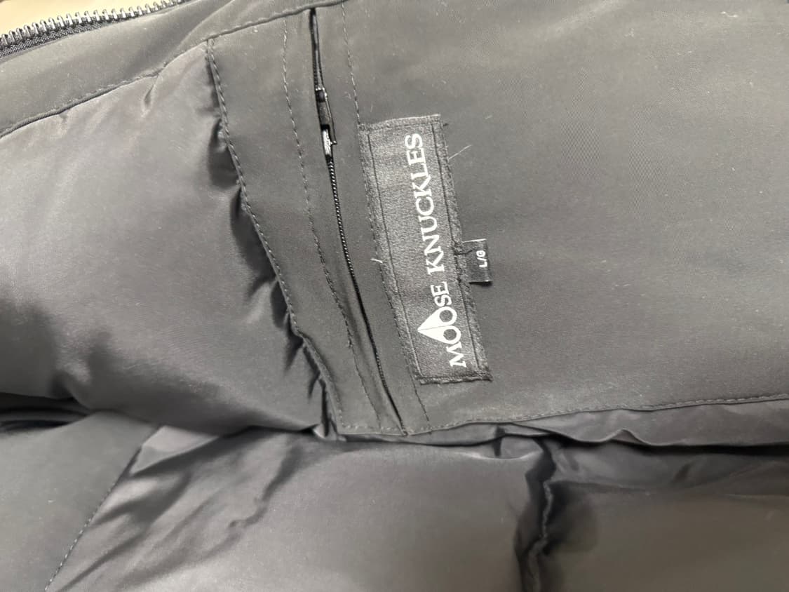 새상품 무스너클 남성 라이언 파카 L 블랙 상품이미지5