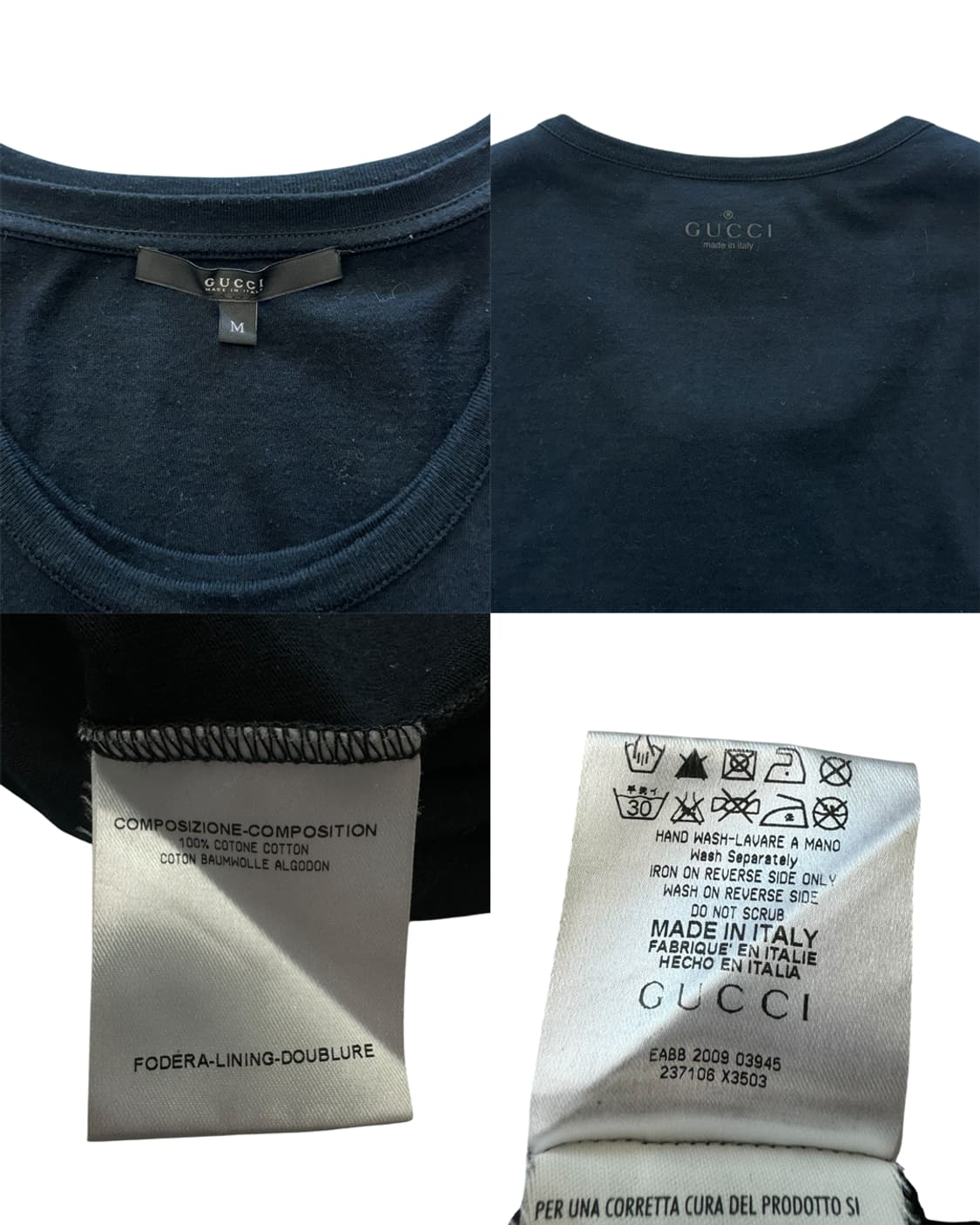 구찌 by 프리다 지아니니 10SS 테이프 디테일 더블 티셔츠 상품이미지10