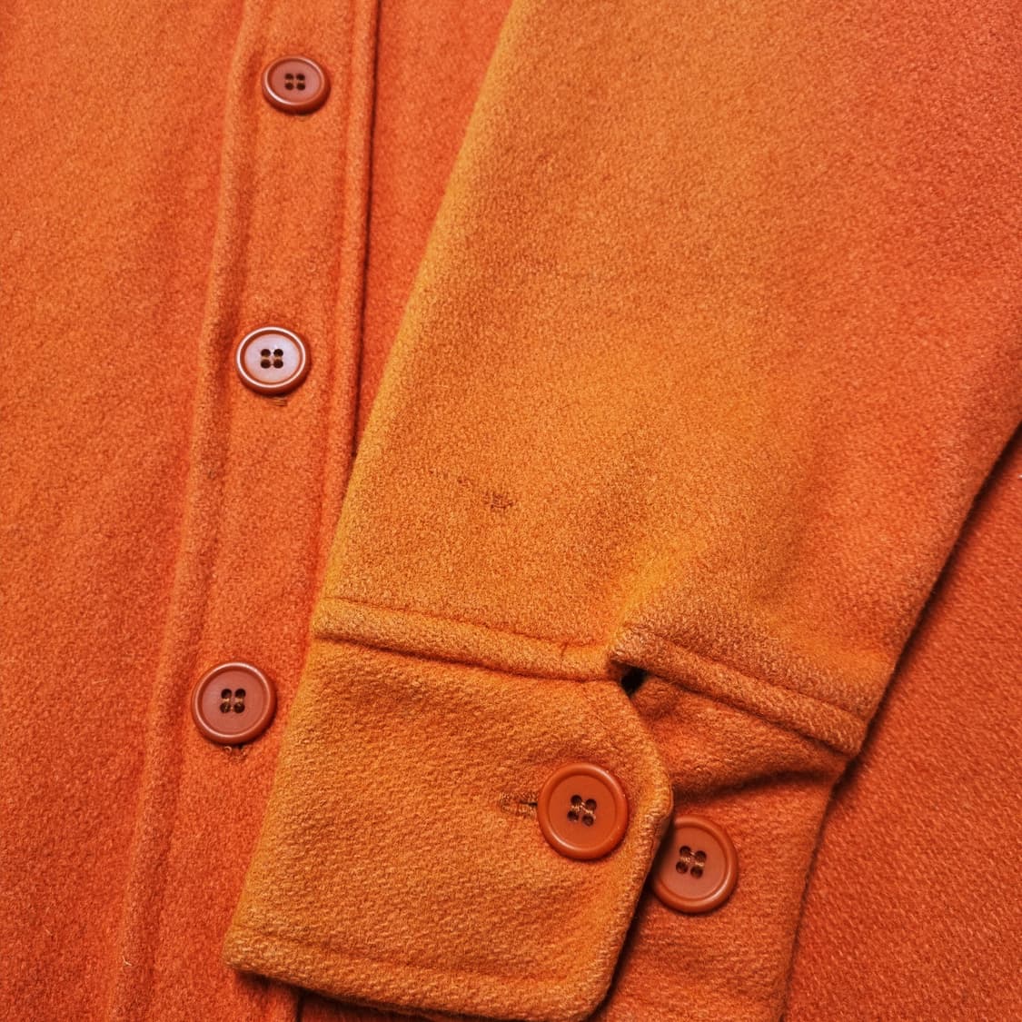 80s 빈티지 MELTON 멜톤 헤비울 셔츠 - S~M 상품이미지7