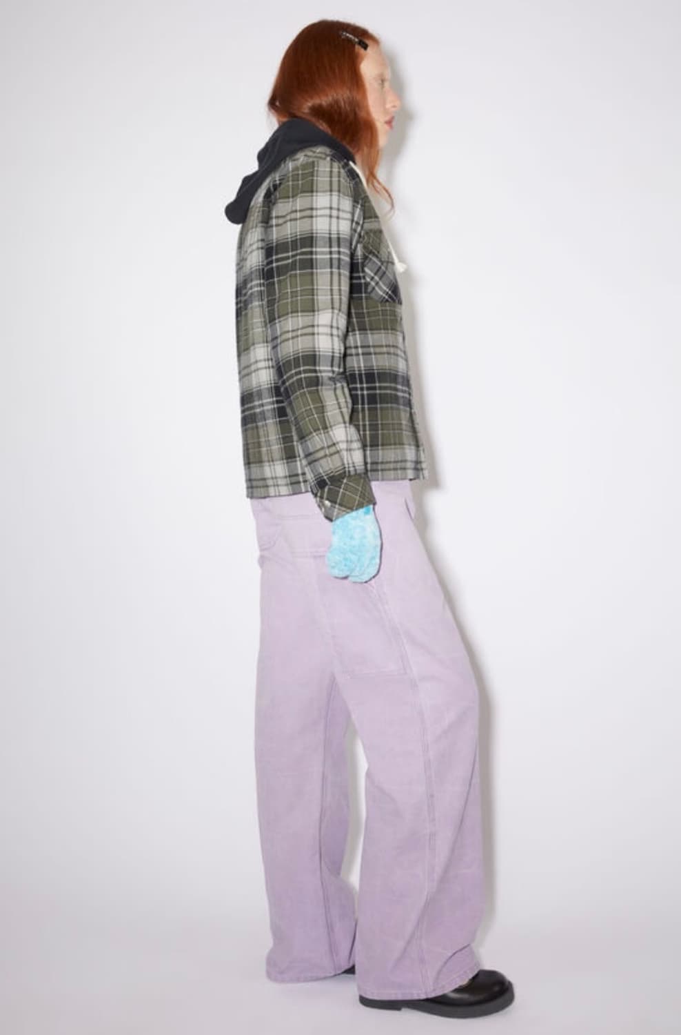 아크네 스튜디오 체크 후드자켓 xs 상품이미지3