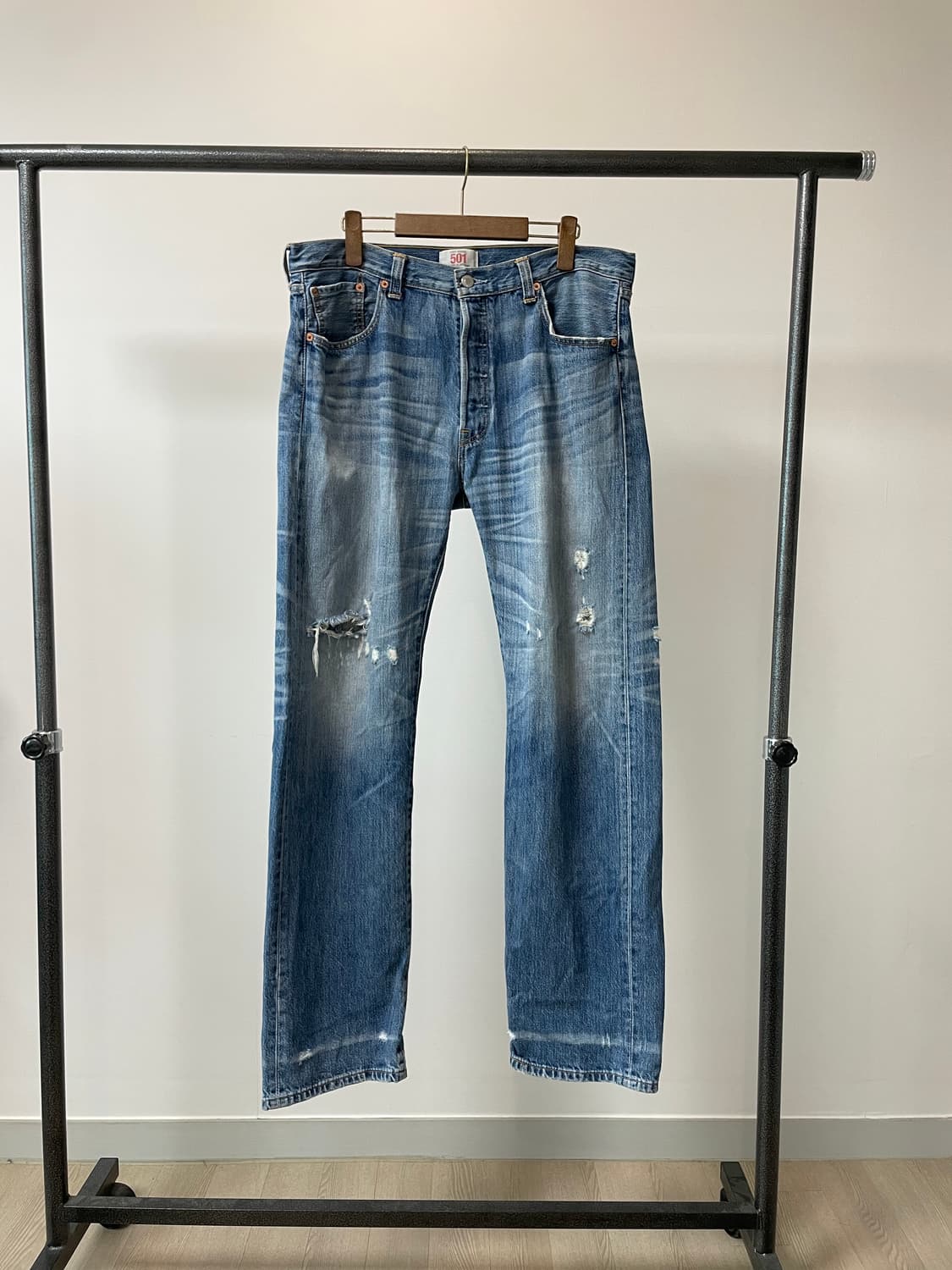 (36) Levis501 리바이스501 워싱 데님팬츠 상품이미지1