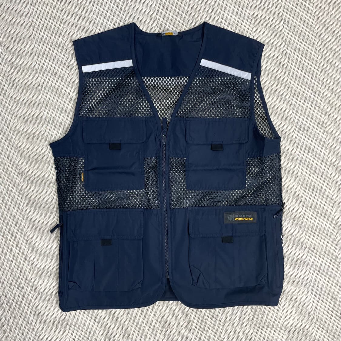 새상품/블랙야크 작업 조끼 105 네이비 상품이미지1