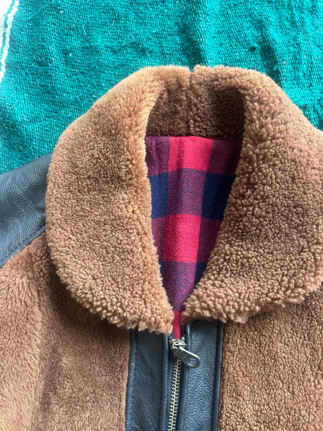 90’s  grizzly leather jacket 상품이미지3