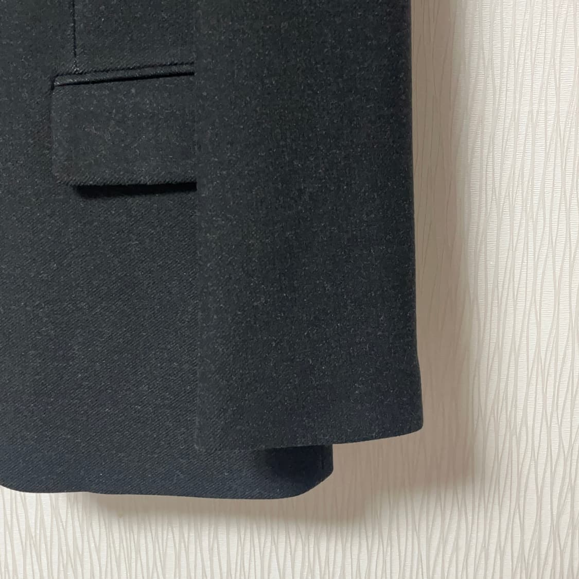 지수리 울100 자켓 검정 S -새제품 상품이미지4