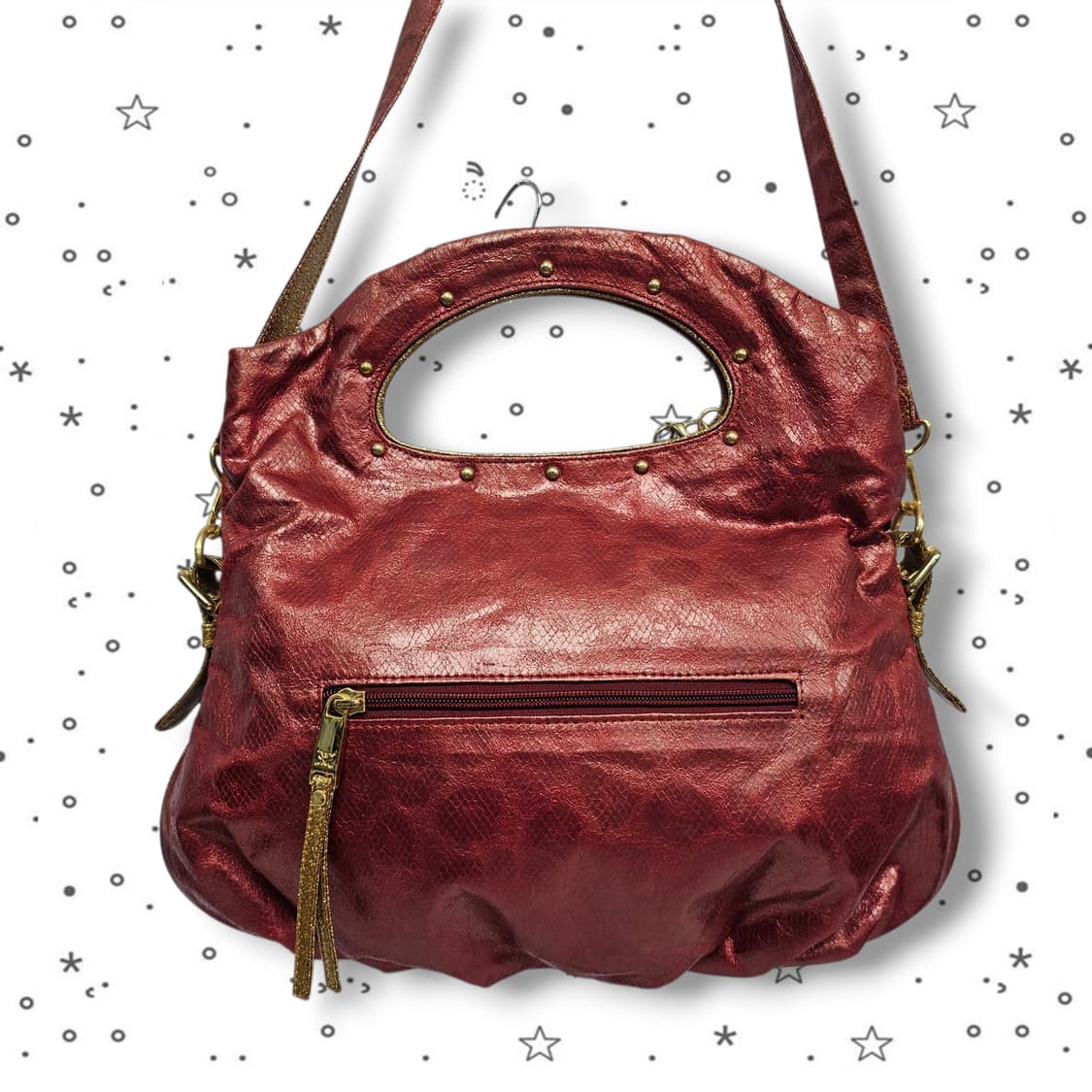 RHIZ LIZA 글리터 리본 금장 토트백 상품이미지3