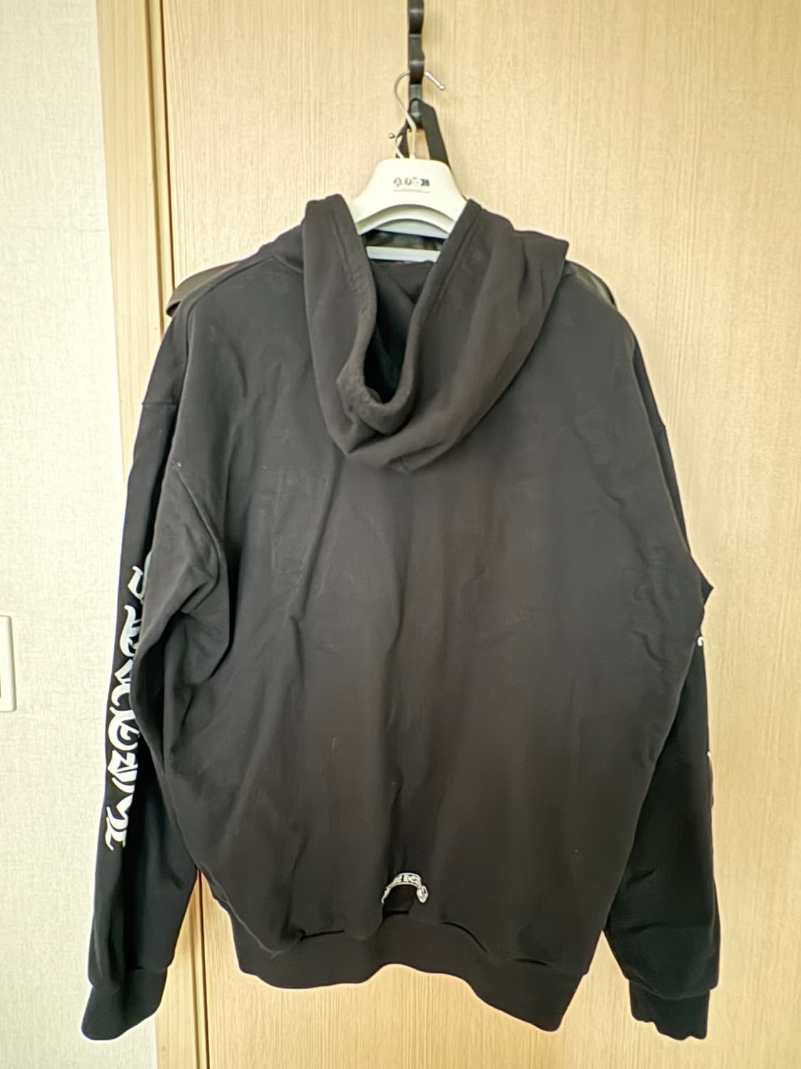 [XL]크롬하츠 버티컬 후드 집업 블랙 상품이미지2