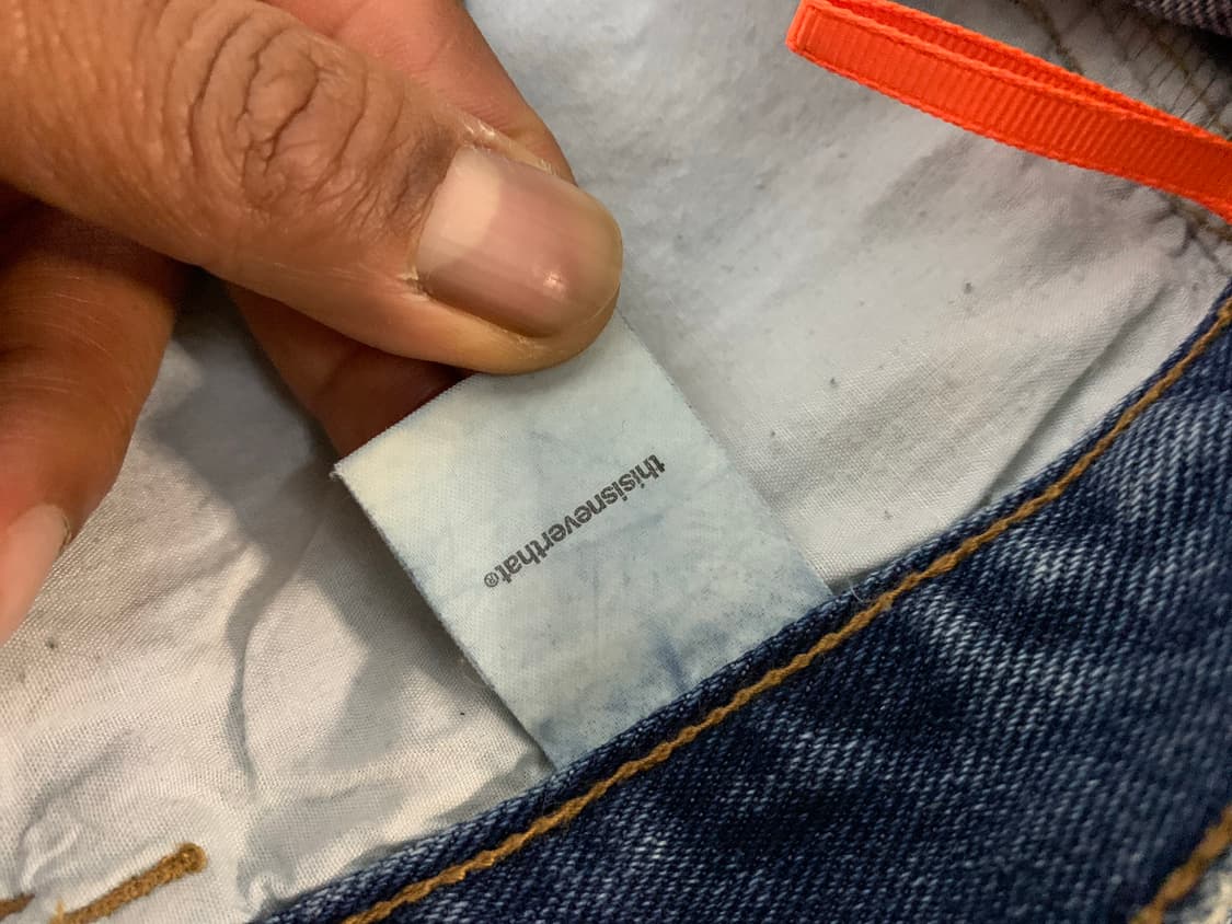 디스이즈네버댓 데님 청바지 s 상품이미지4