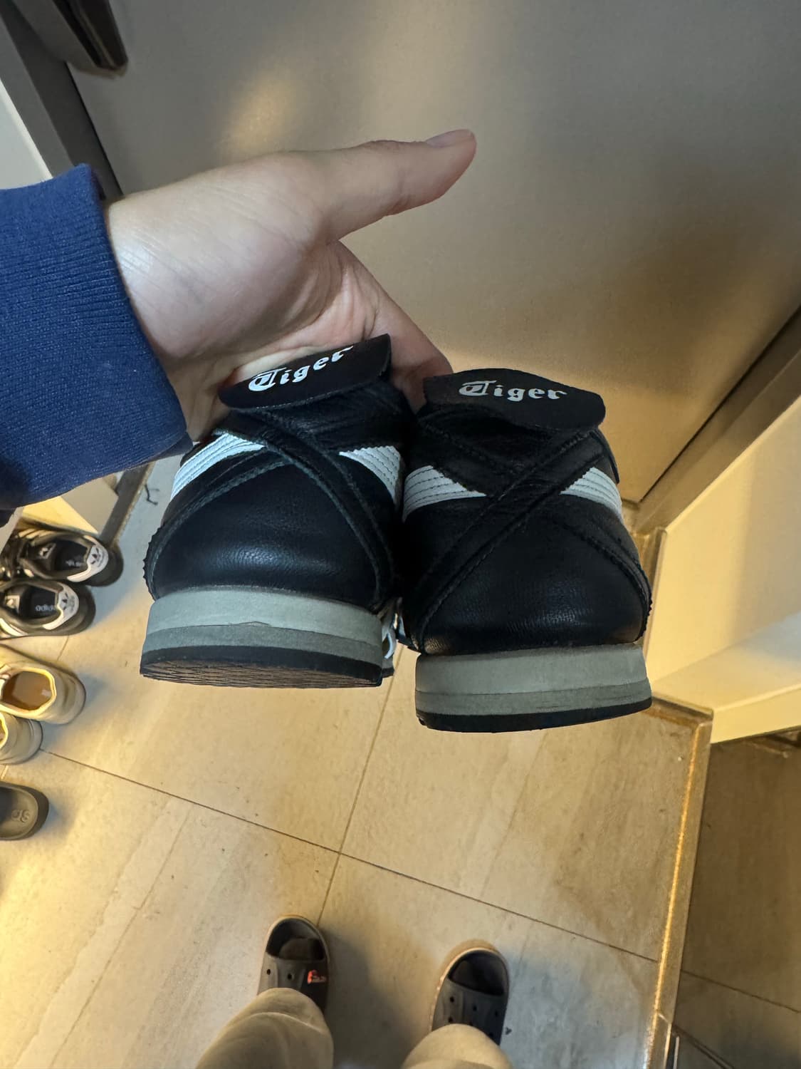 오니츠카타이거 멕시코 블랙 화이트 275 상품이미지4