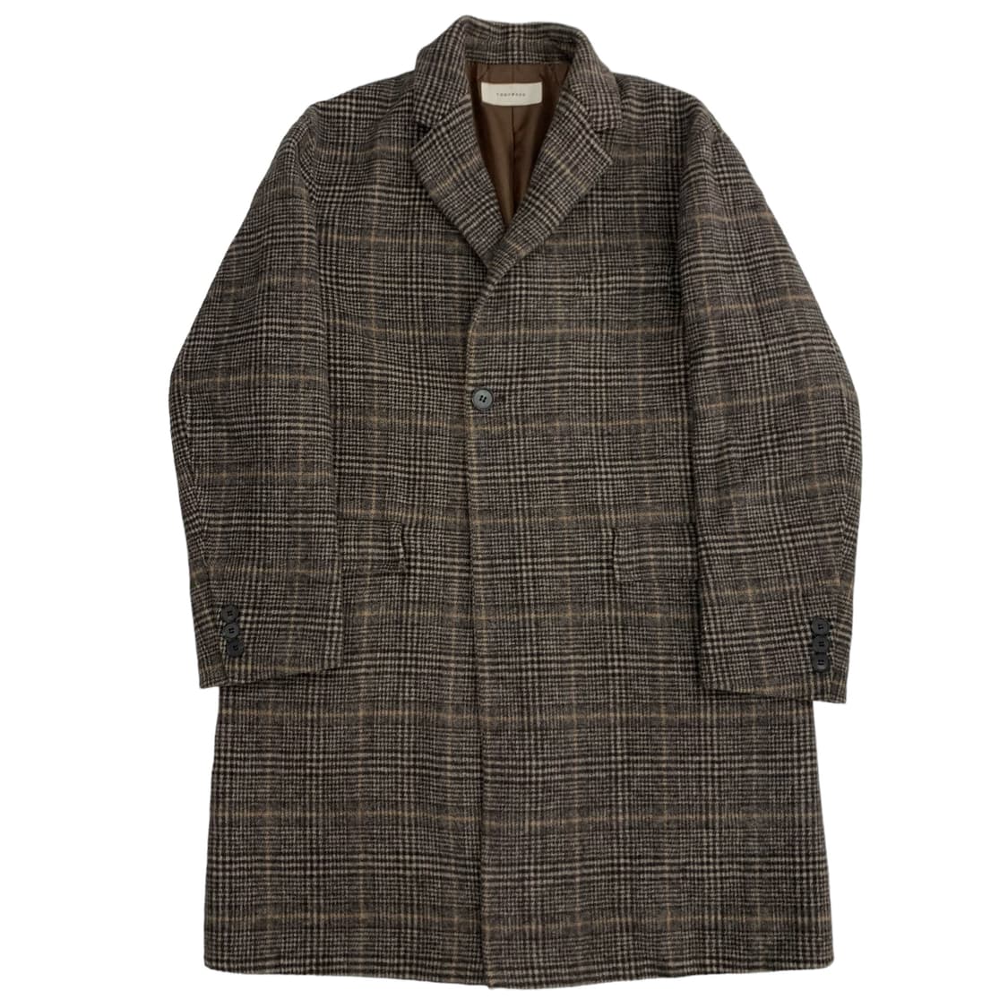 토니웩 브라운체크 울 코트 상품이미지1