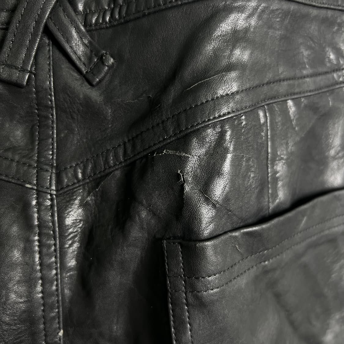 ZIN KATO 진 카토 블랙 셔링 바이커 펑크 팬츠 28 상품이미지10