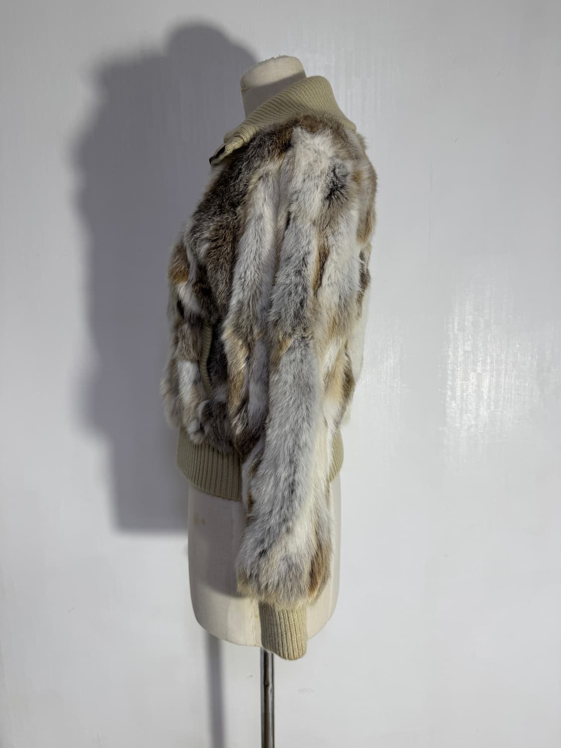 빈티지 래빗퍼 하이넥 니트집업 y2k goa 상품이미지3