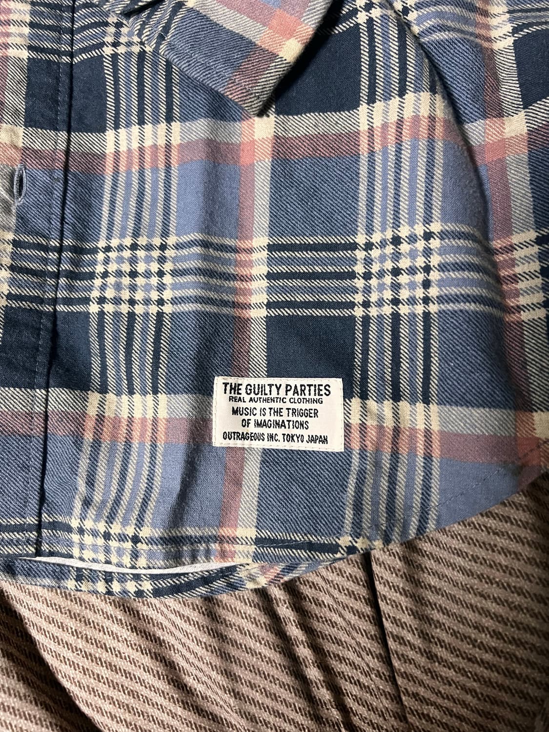 [L] 와코마리아 체크 셔츠 상품이미지3