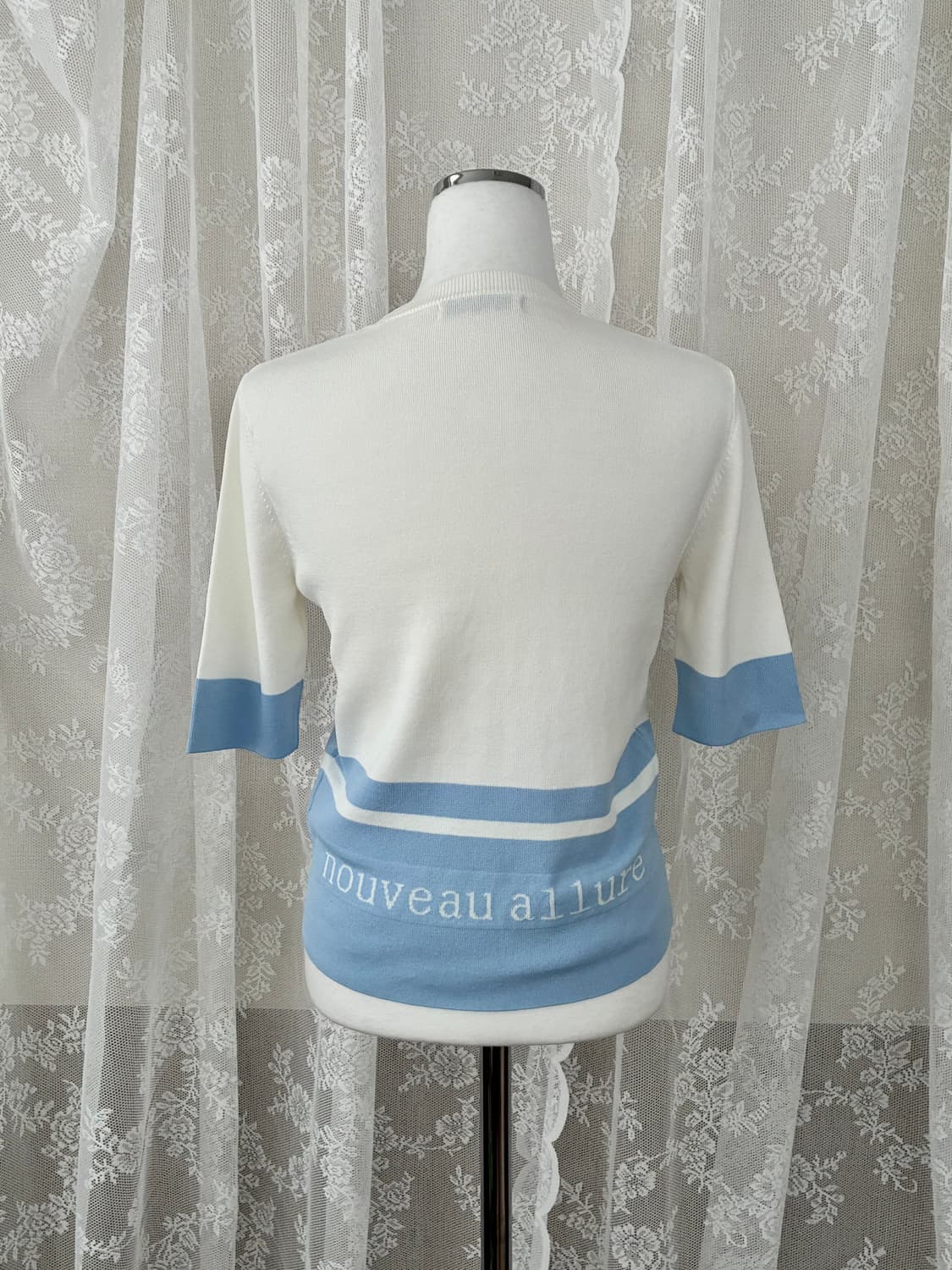 88-160) JJ지고트 반팔 니트 아이보리 상품이미지3