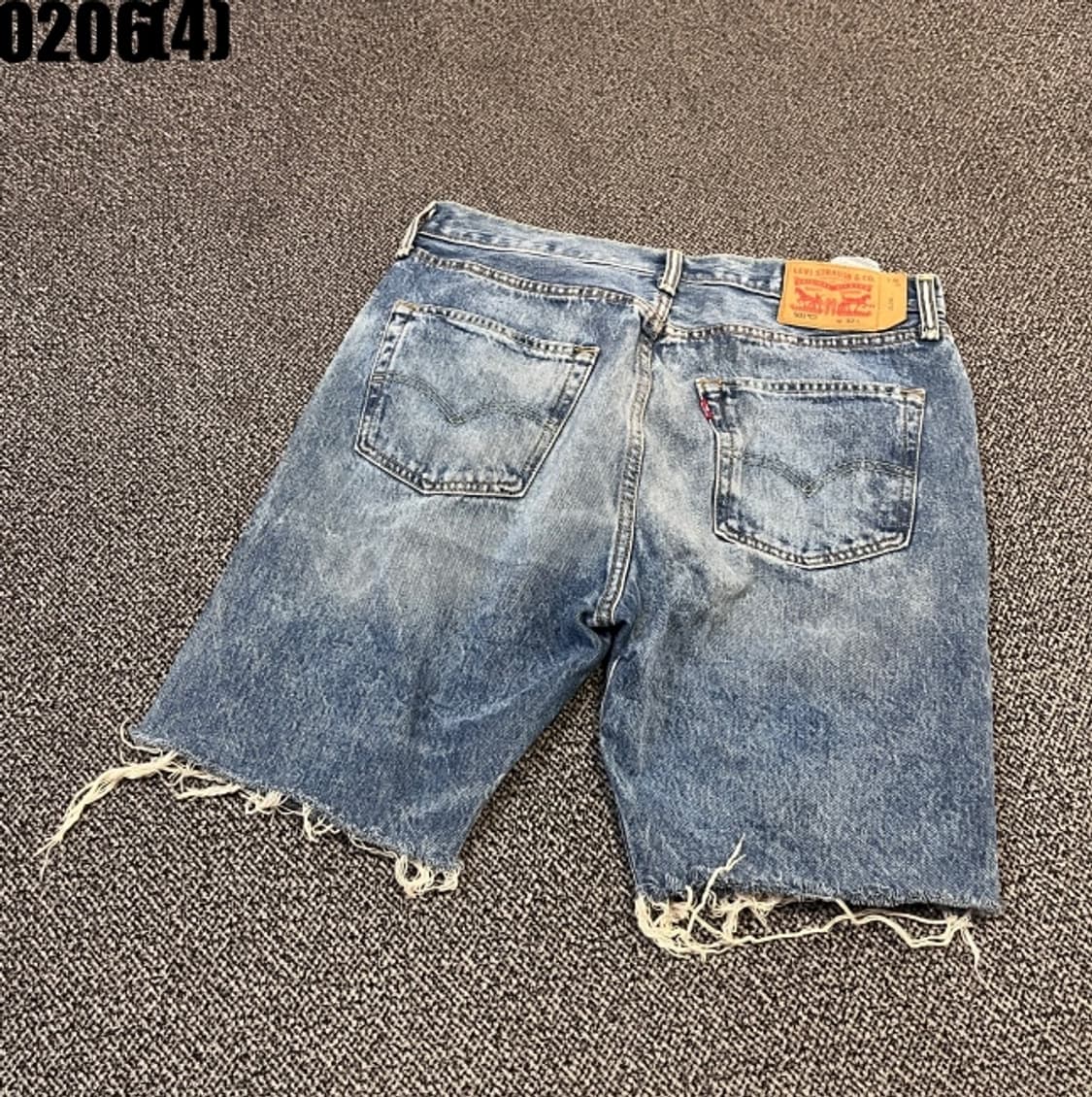 [W32] 리바이스 501 CT 데미지 청 데님 반바지 0206(4) 상품이미지6