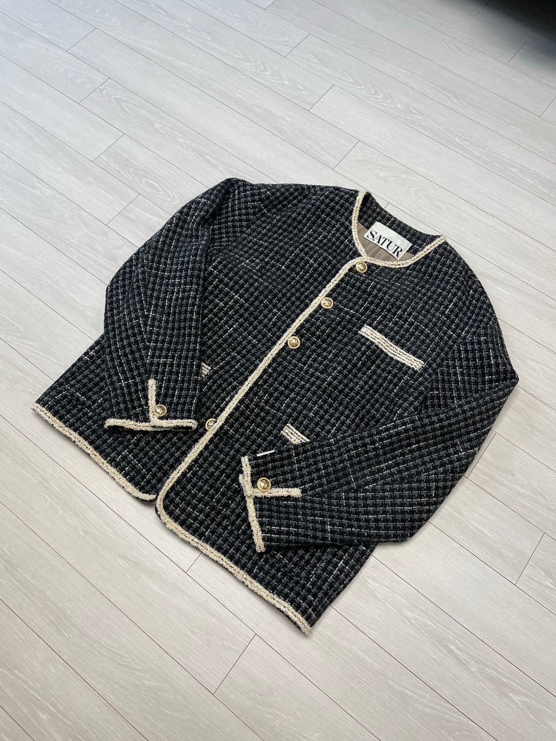 세터 몰턴 투톤 트위드 자켓 (클래식 블랙) 상품이미지1