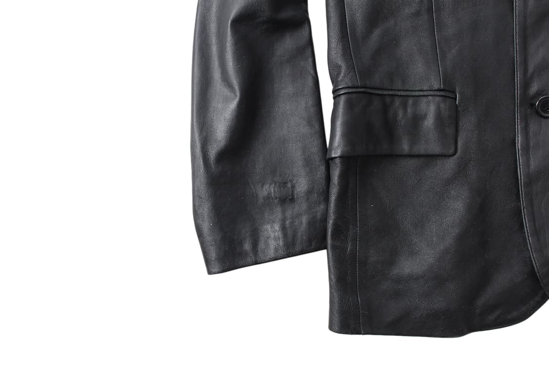 2000s Dolce & Gabbana 돌체앤가바나 램스킨 레더 블레이저 상품이미지4