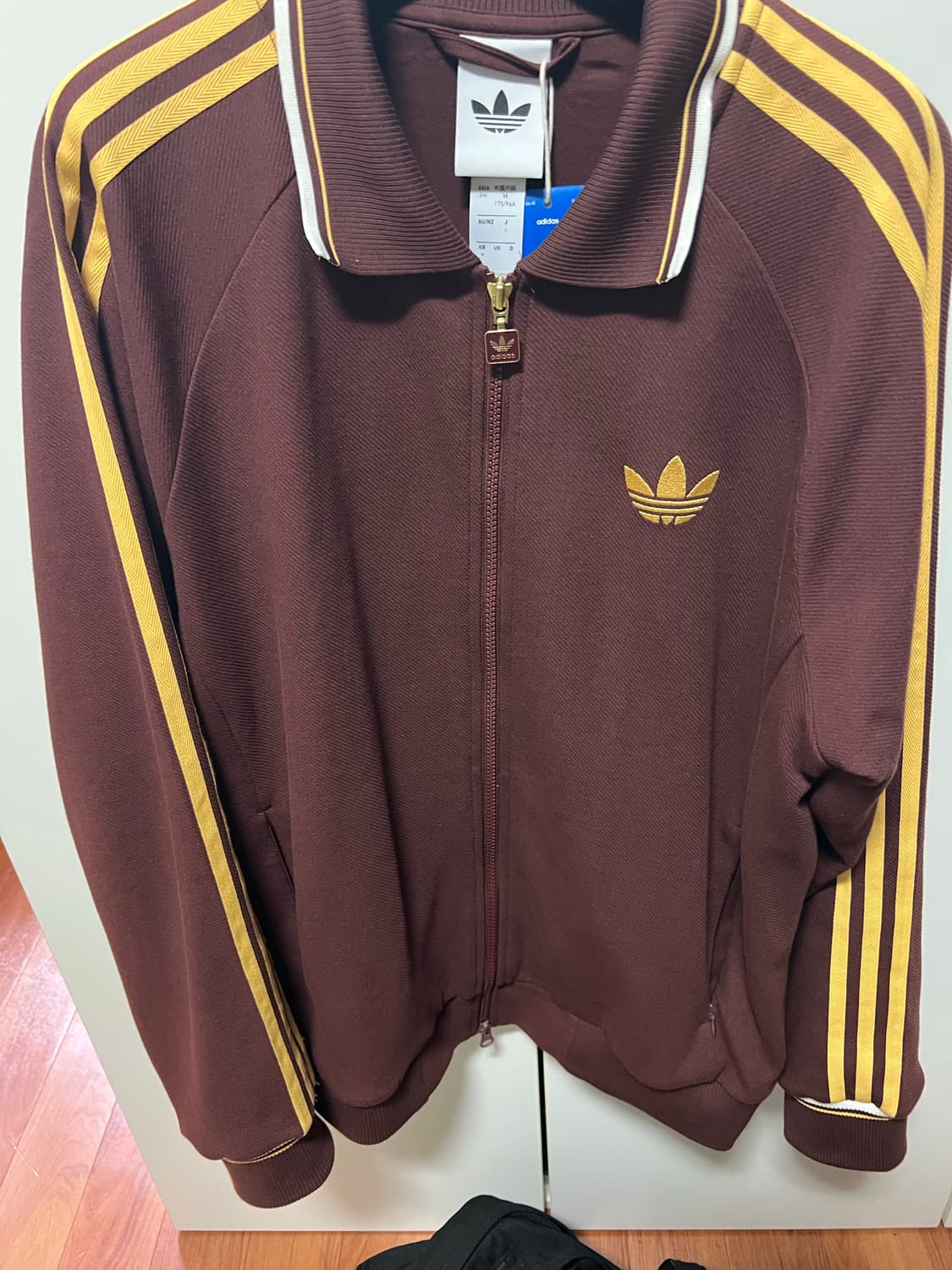 중국 한정 발매판 아디다스 트랙탑 kv8865 버건디 브라운 상품이미지3
