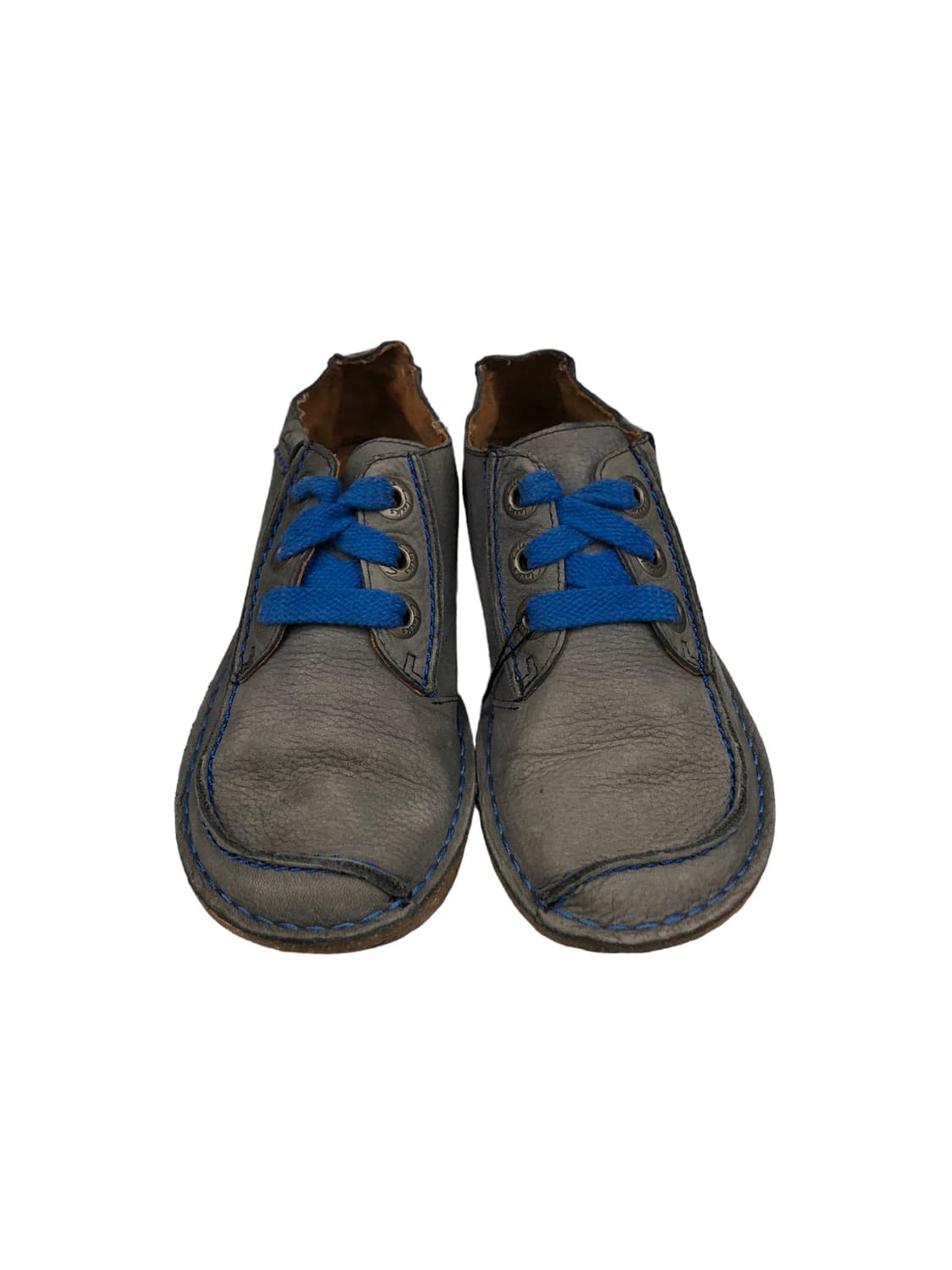 CLARKS Blue Leather Boat 225mm 상품이미지5