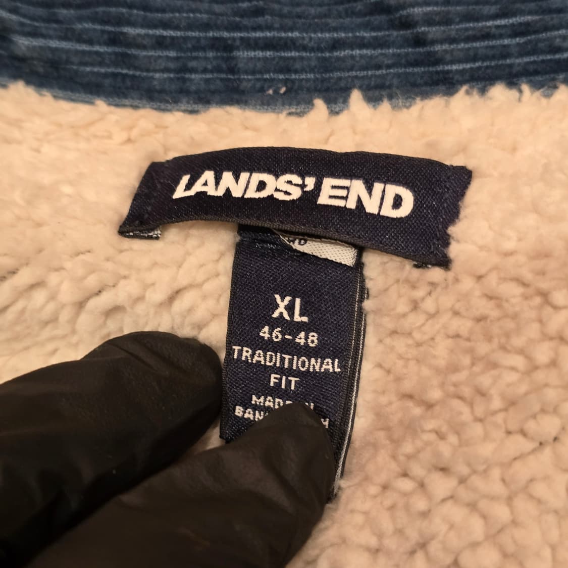 Lands' End 코듀로이 셰르파 안감 셔츠형 자켓 상품이미지6