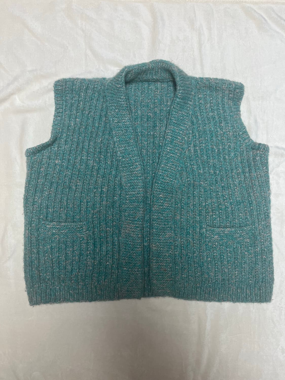 민트색 니트 handmade 가디건 상품이미지1