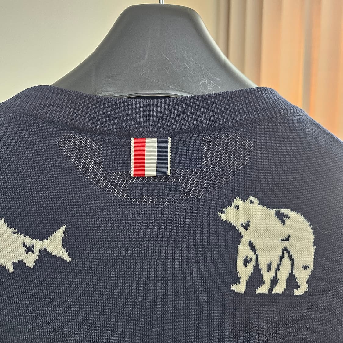 톰브라운 베어앤살몬 메리노울 니트 사이즈4 상품이미지5