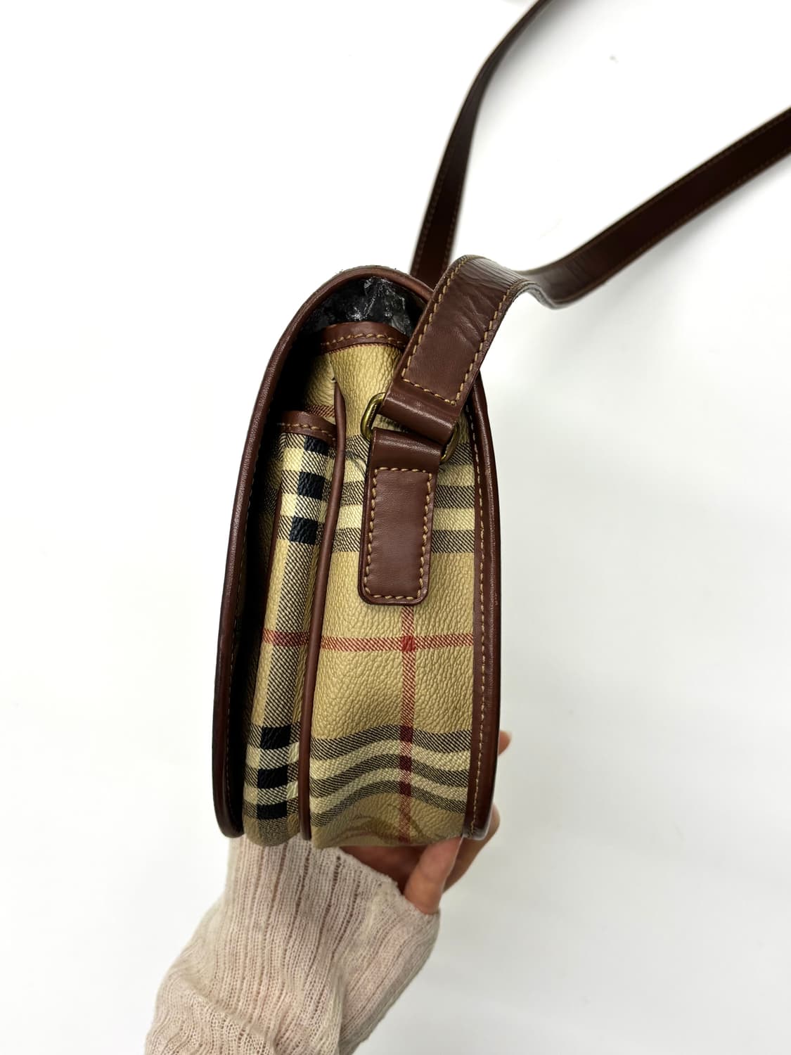Burberry 버버리 노바체크 호스페리 호보 크로스백 상품이미지4
