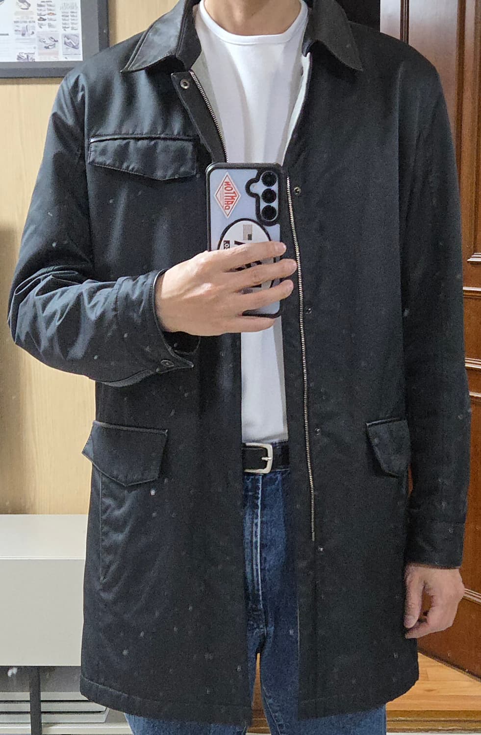 (착샷) 지방시 레더 카라 자켓 GIVENCHY 상품이미지8