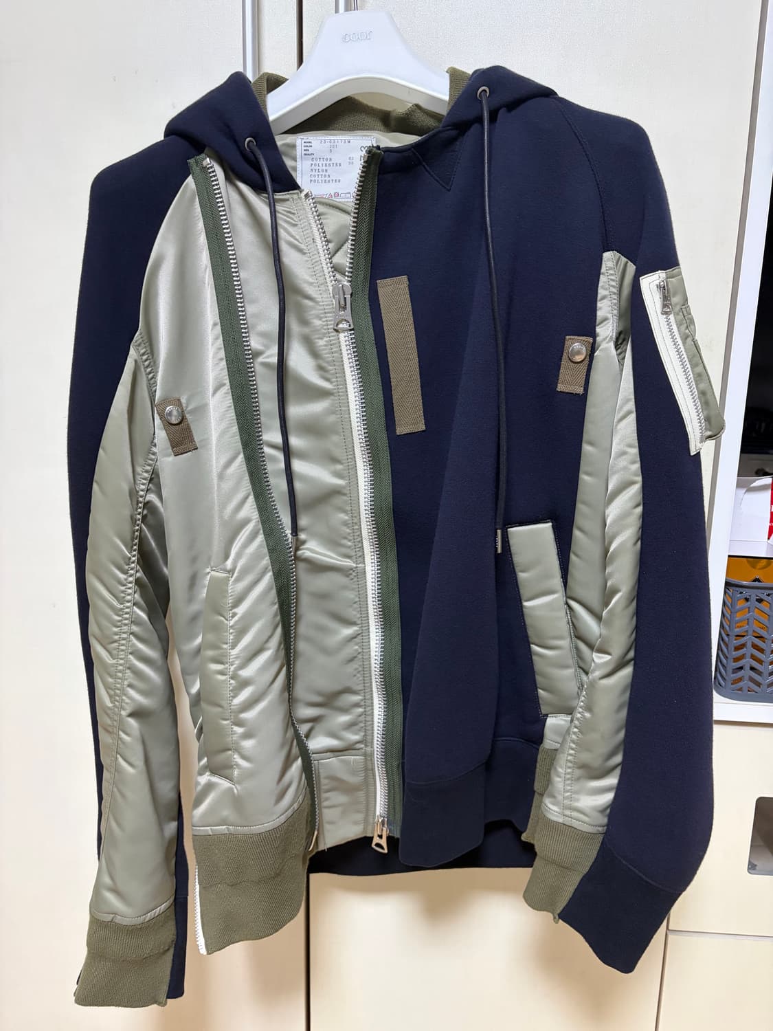 사카이 스폰지 스웨트 후드 네이비 상품이미지3