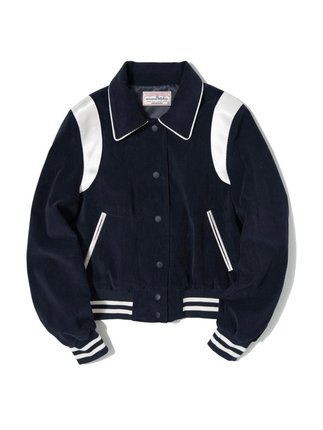 반원아틀리에 코듀로이 바시티자켓 딥네이비 M 상품이미지1