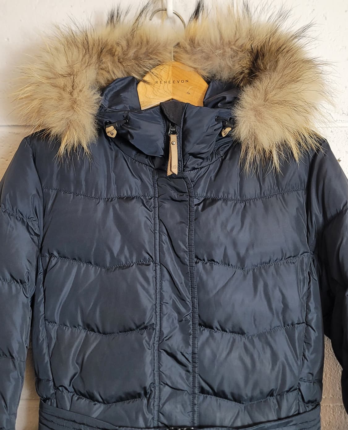 라푸마(여성용) 도로시 샤이니 벨티드 구스다운(거위털) 패딩코트 판매 상품이미지4