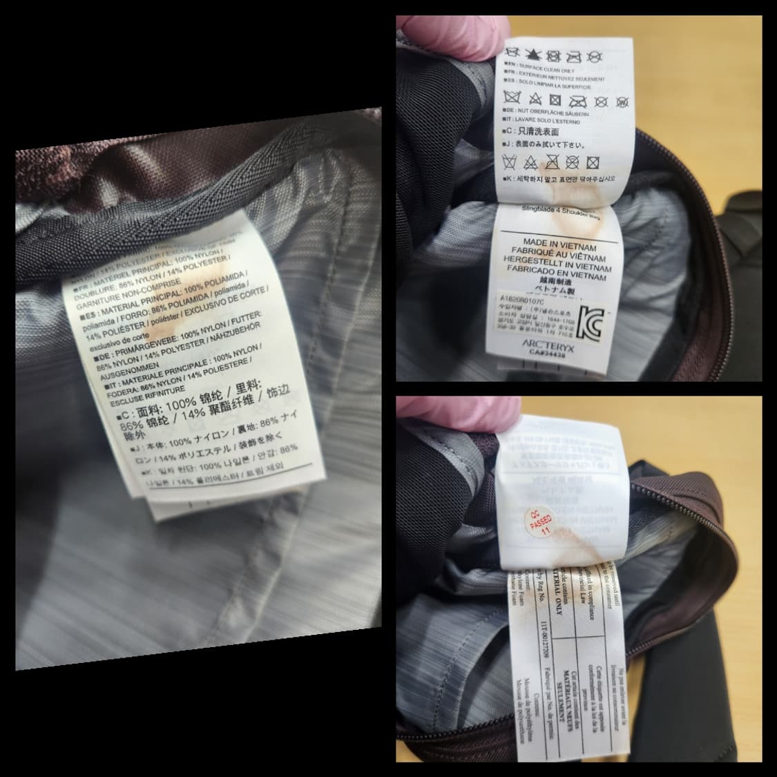 정품 아크테릭스 가방 남성 크로스백 숄더백 메신저백 상품이미지10