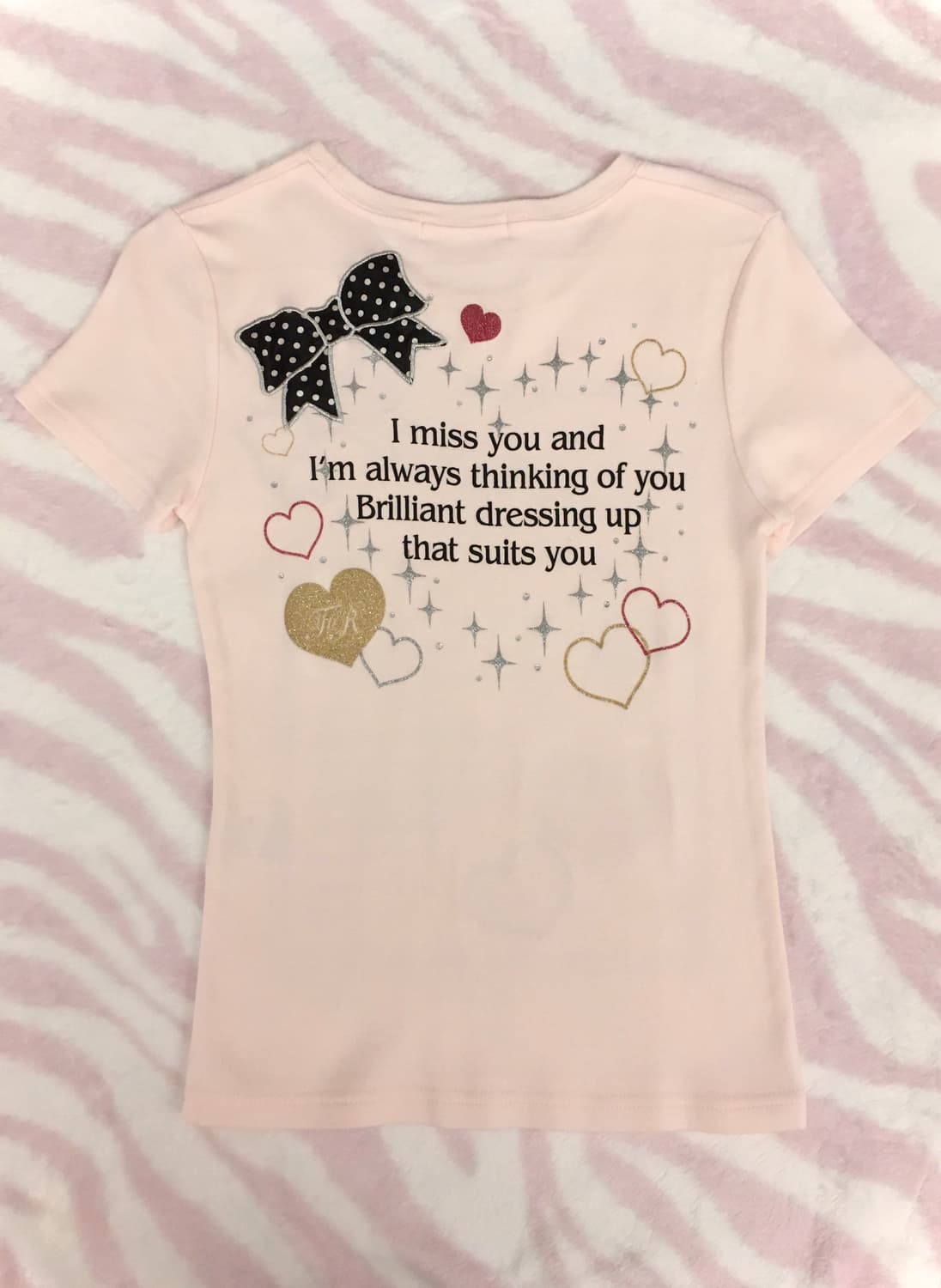 트랄라라 연핑크 레터링 반팔티셔츠 히메갸루 리즈리사 핀터레스트 상품이미지4