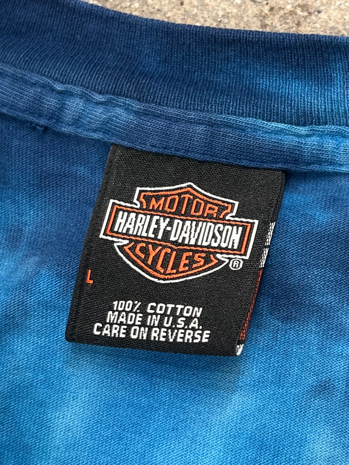 2002 할리데이비슨 타이다이 반팔 티셔츠 상품이미지5