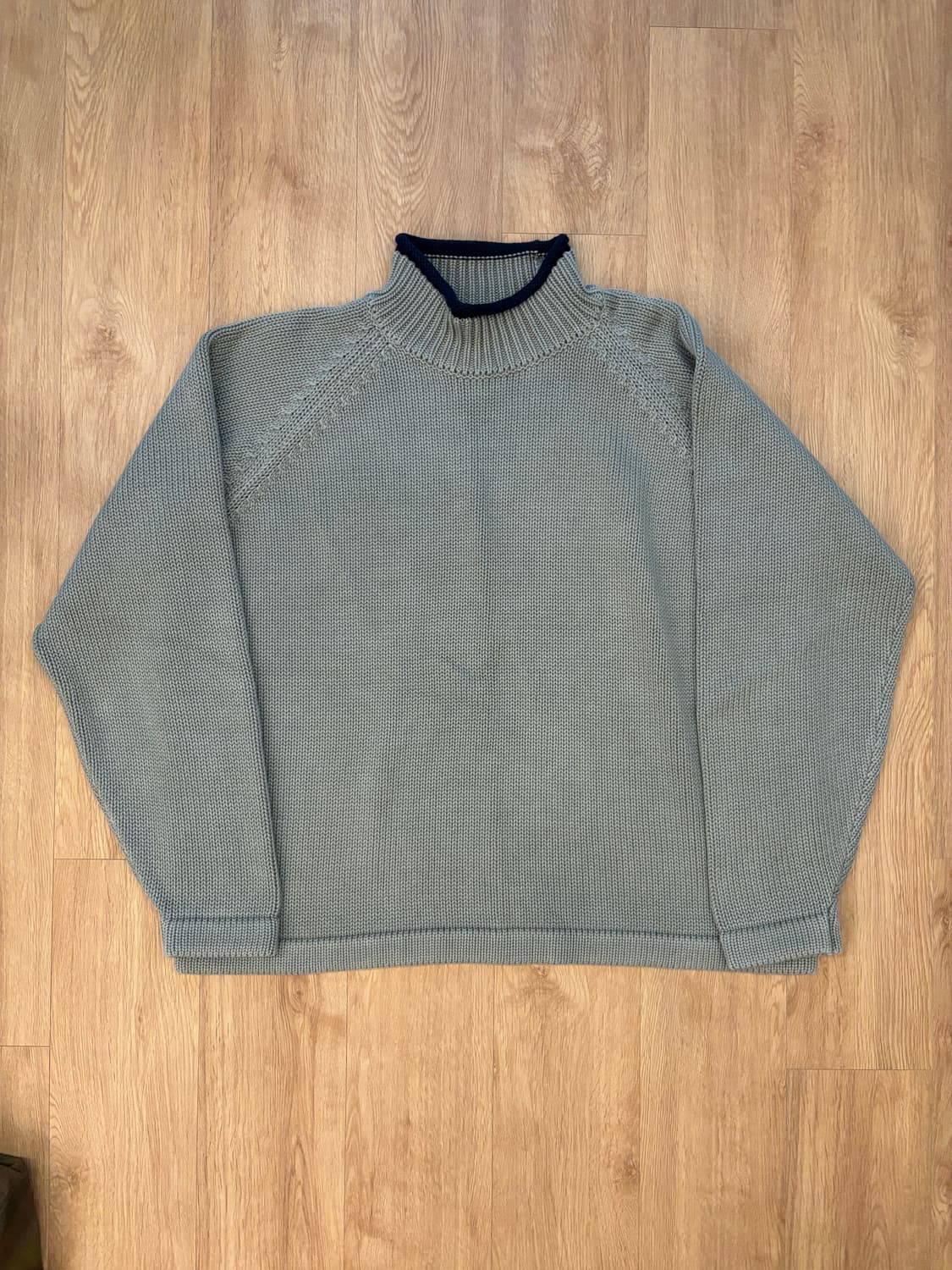 카키스 khakis 오버다이드 롤넥 니트 스웨터 3사이즈 상품이미지1