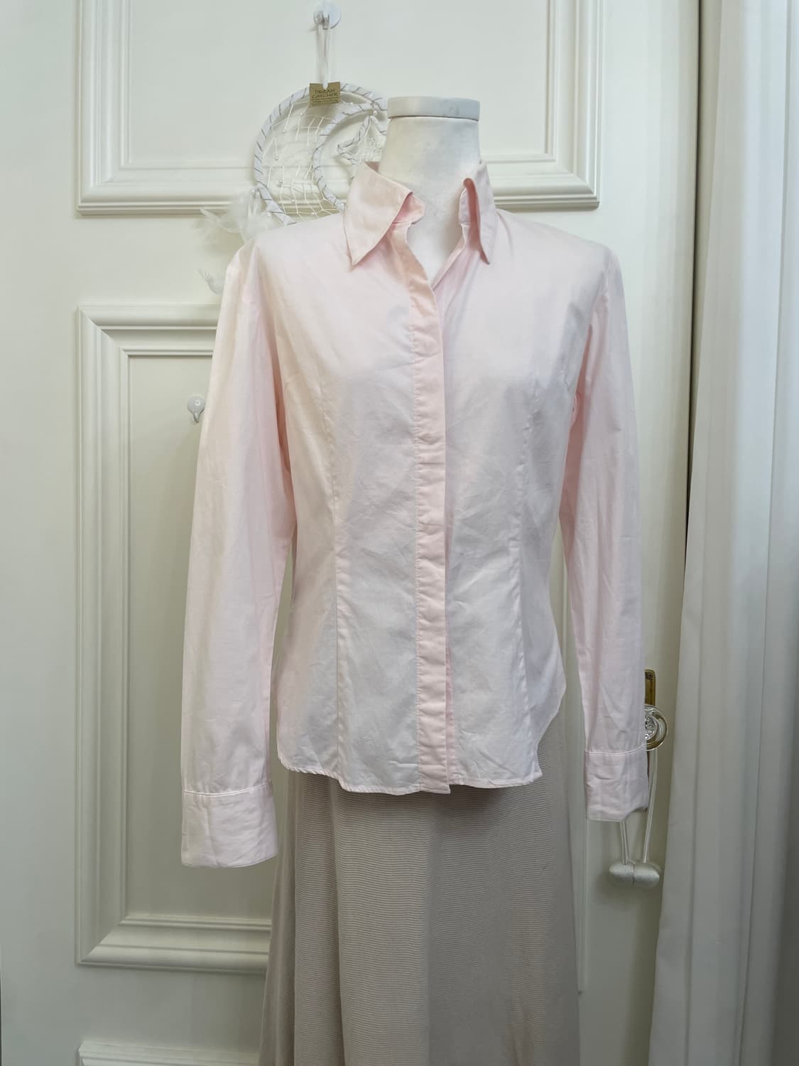 wine basic cardigan&coral pink basic shi 상품이미지9