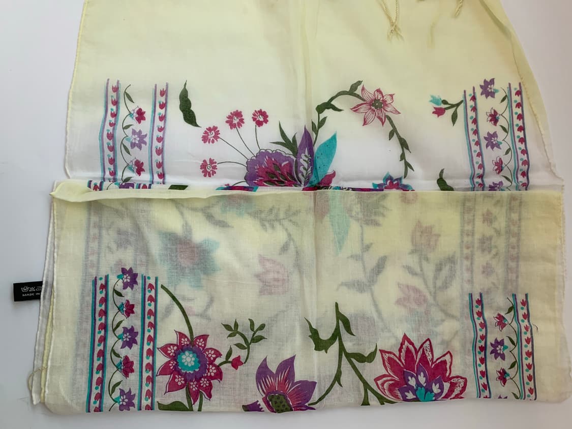 Oriental flower scarf yellow 상품이미지8