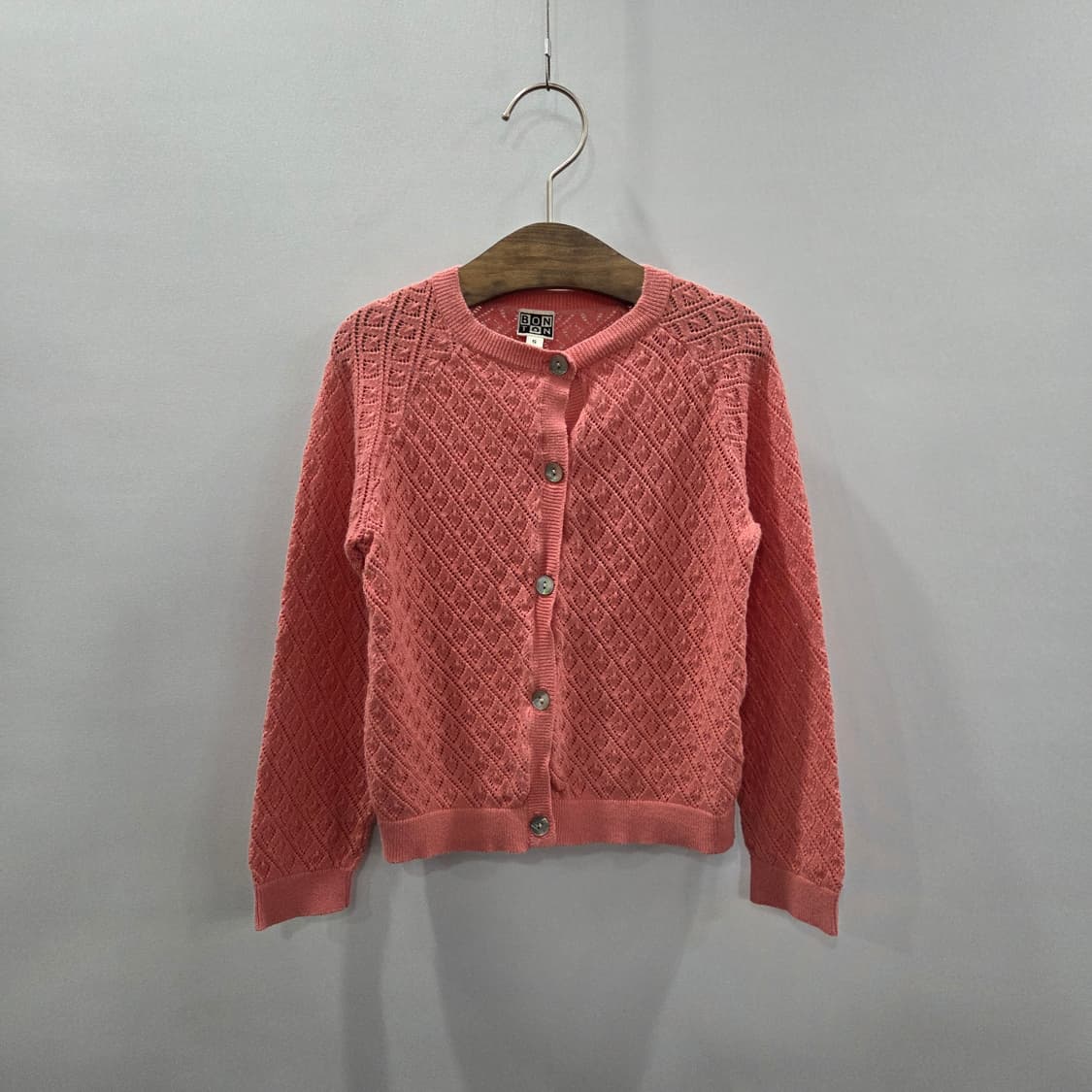 봉통 여아 펀칭 니트 가디건 6  상품이미지1