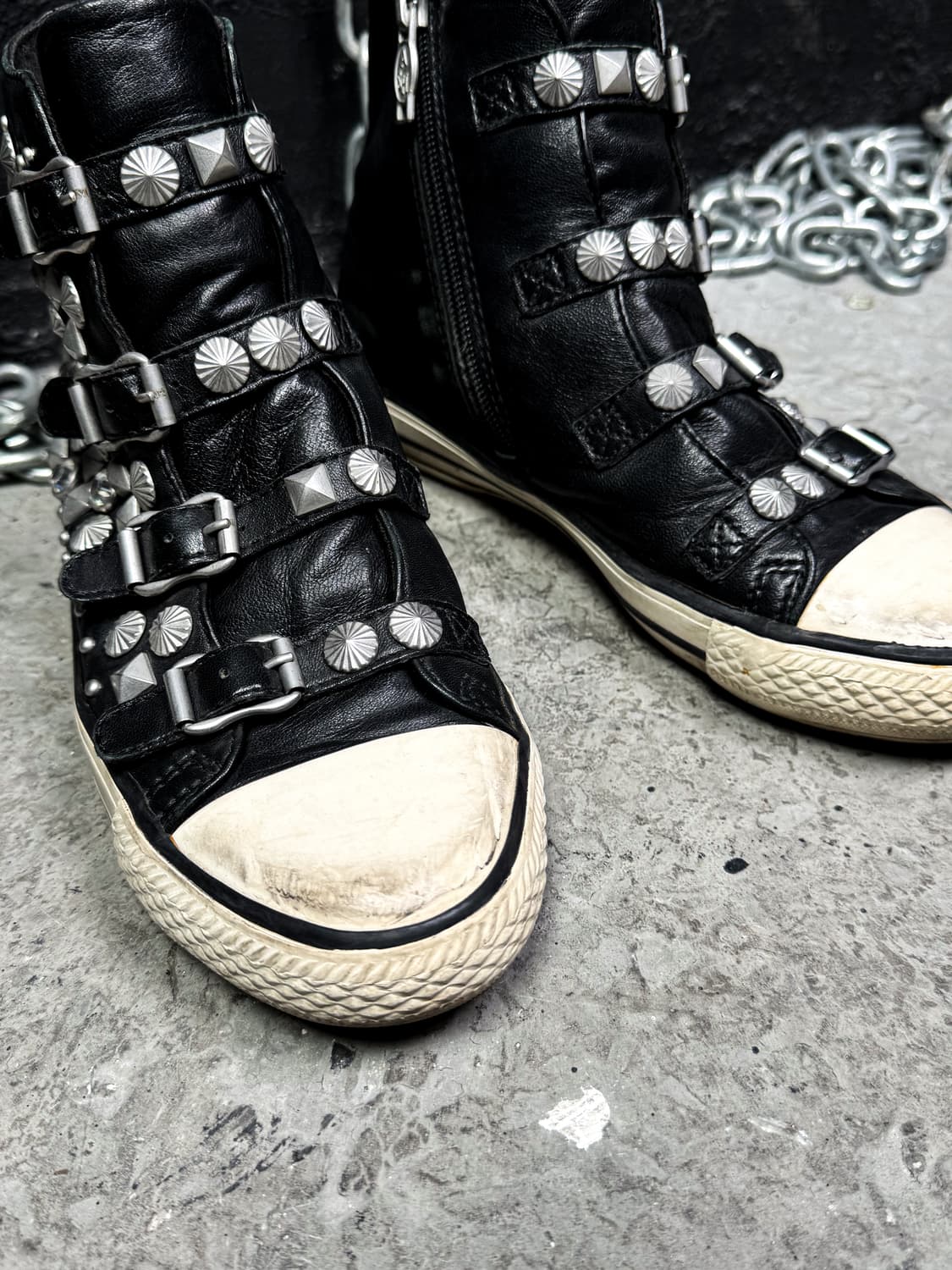 ASH – Studded Leather High-top Sneakers  상품이미지5