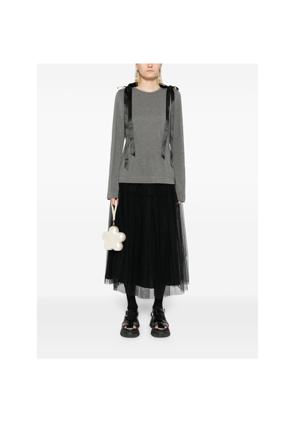 시몬로샤 리본 디테일 티셔츠 상품이미지1