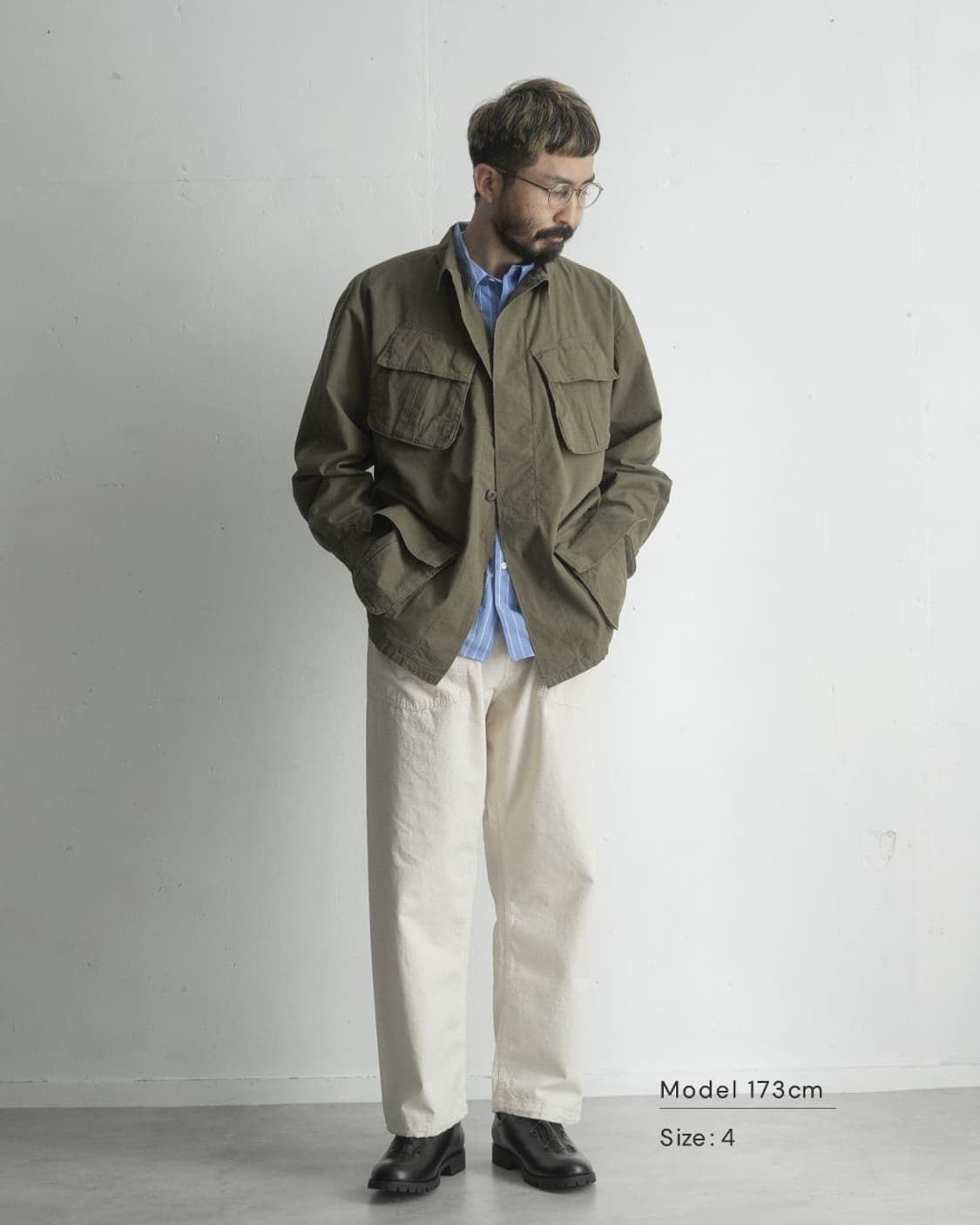 시오타 수빈코튼 웨더 퍼티그 밀리터리 자켓 상품이미지9