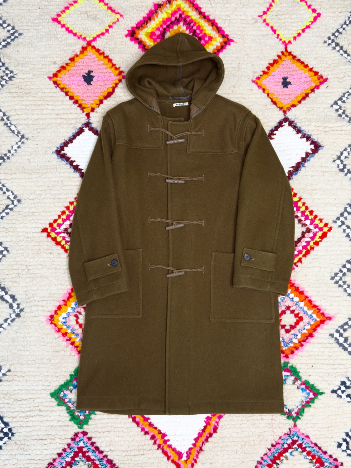 오라리 하드 멜튼 더플코트 상품이미지1