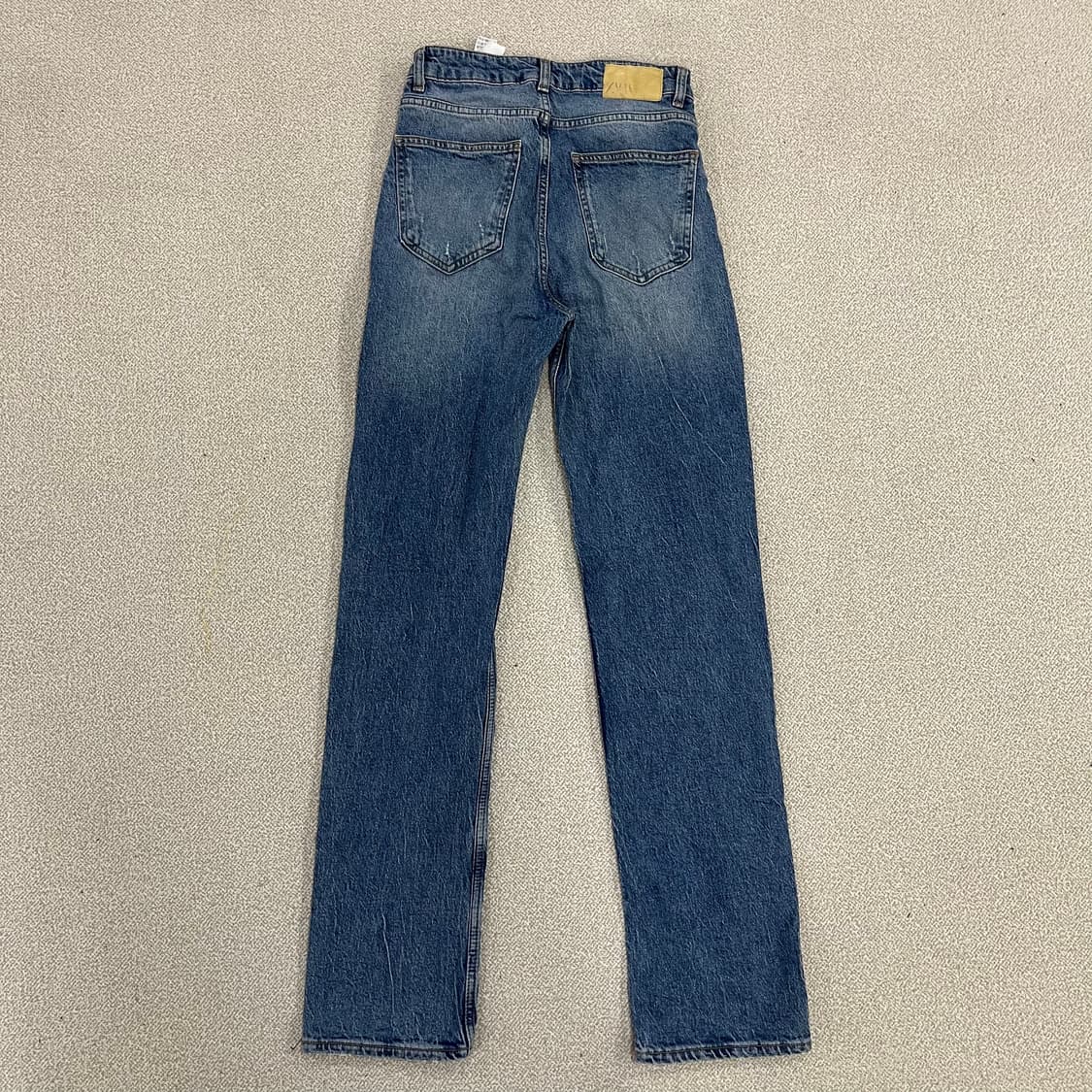 [36] 자라 하이웨스트 여성 스트레이트 데님 청바지 0119M1 상품이미지4