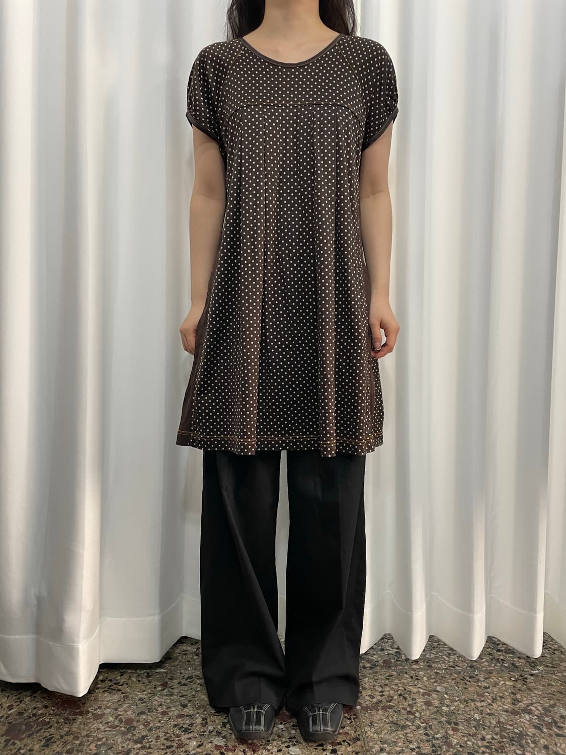 dot design dress  상품이미지2